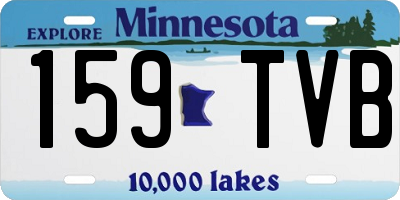 MN license plate 159TVB