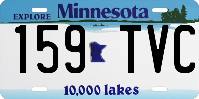 MN license plate 159TVC