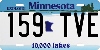 MN license plate 159TVE