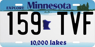MN license plate 159TVF