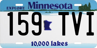 MN license plate 159TVI
