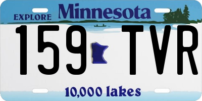 MN license plate 159TVR
