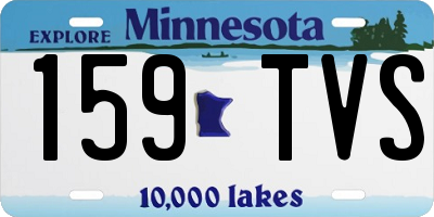 MN license plate 159TVS