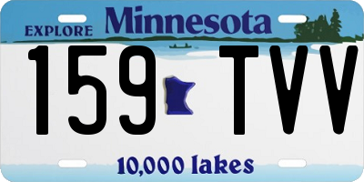 MN license plate 159TVV