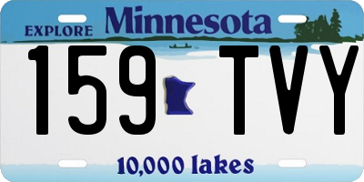 MN license plate 159TVY