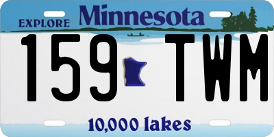 MN license plate 159TWM