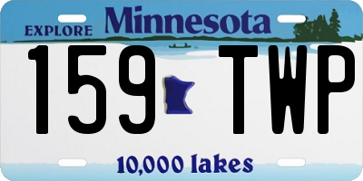 MN license plate 159TWP