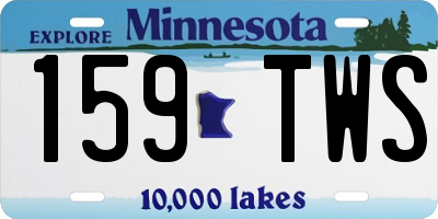 MN license plate 159TWS