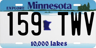 MN license plate 159TWV