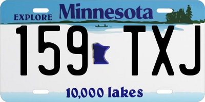 MN license plate 159TXJ