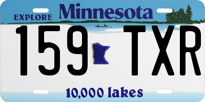 MN license plate 159TXR