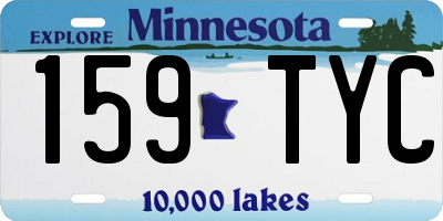 MN license plate 159TYC