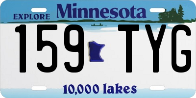 MN license plate 159TYG