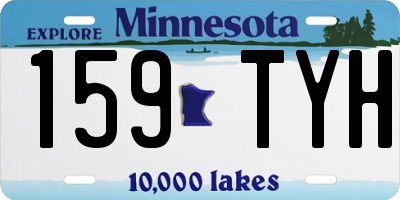 MN license plate 159TYH