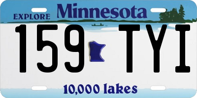 MN license plate 159TYI