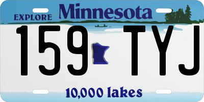 MN license plate 159TYJ