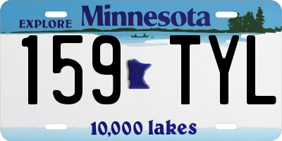 MN license plate 159TYL