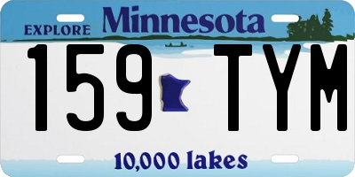MN license plate 159TYM