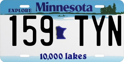 MN license plate 159TYN