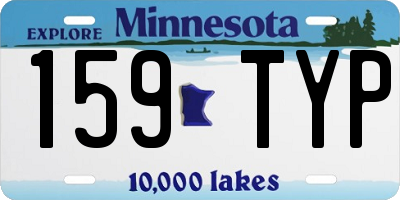 MN license plate 159TYP