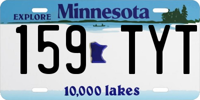 MN license plate 159TYT