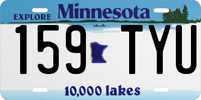 MN license plate 159TYU