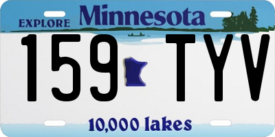 MN license plate 159TYV