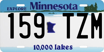 MN license plate 159TZM