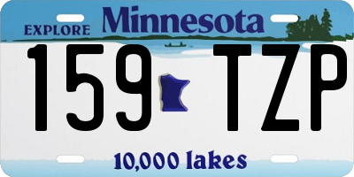 MN license plate 159TZP