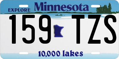 MN license plate 159TZS