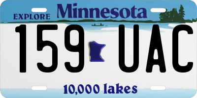 MN license plate 159UAC
