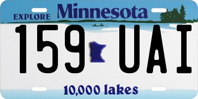 MN license plate 159UAI