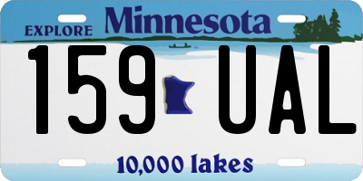 MN license plate 159UAL