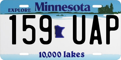 MN license plate 159UAP