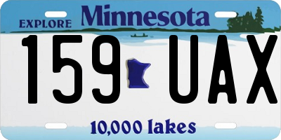 MN license plate 159UAX