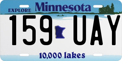 MN license plate 159UAY