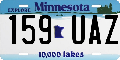 MN license plate 159UAZ