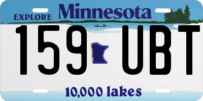 MN license plate 159UBT