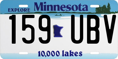 MN license plate 159UBV