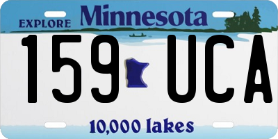 MN license plate 159UCA