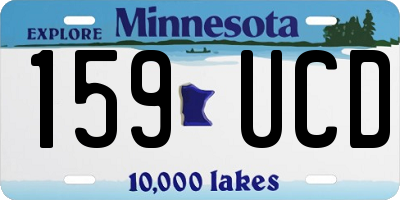 MN license plate 159UCD