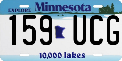 MN license plate 159UCG