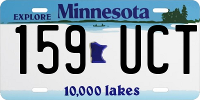 MN license plate 159UCT
