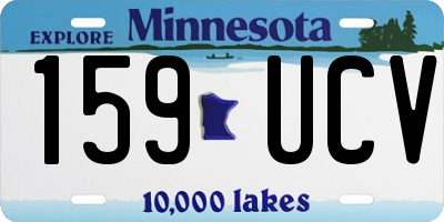 MN license plate 159UCV