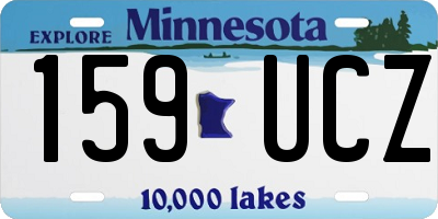 MN license plate 159UCZ
