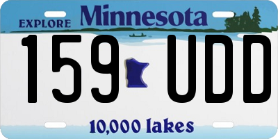 MN license plate 159UDD