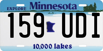 MN license plate 159UDI