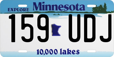 MN license plate 159UDJ