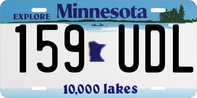 MN license plate 159UDL
