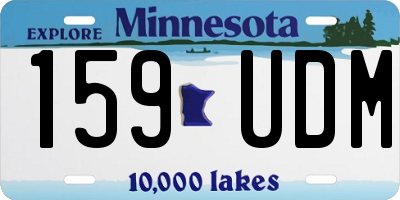 MN license plate 159UDM